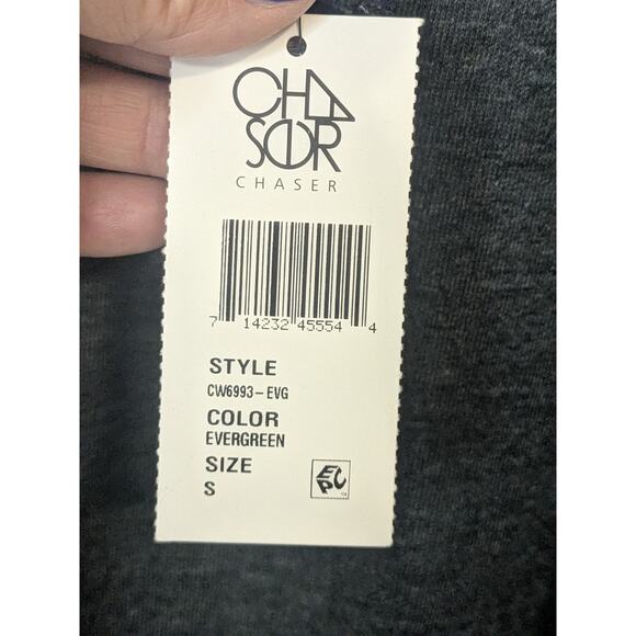 CHASER Gray Long Sleeve Cold Shoulder T Shirt Top Blouse NWT Womens Size Small - Picture 6 of 8